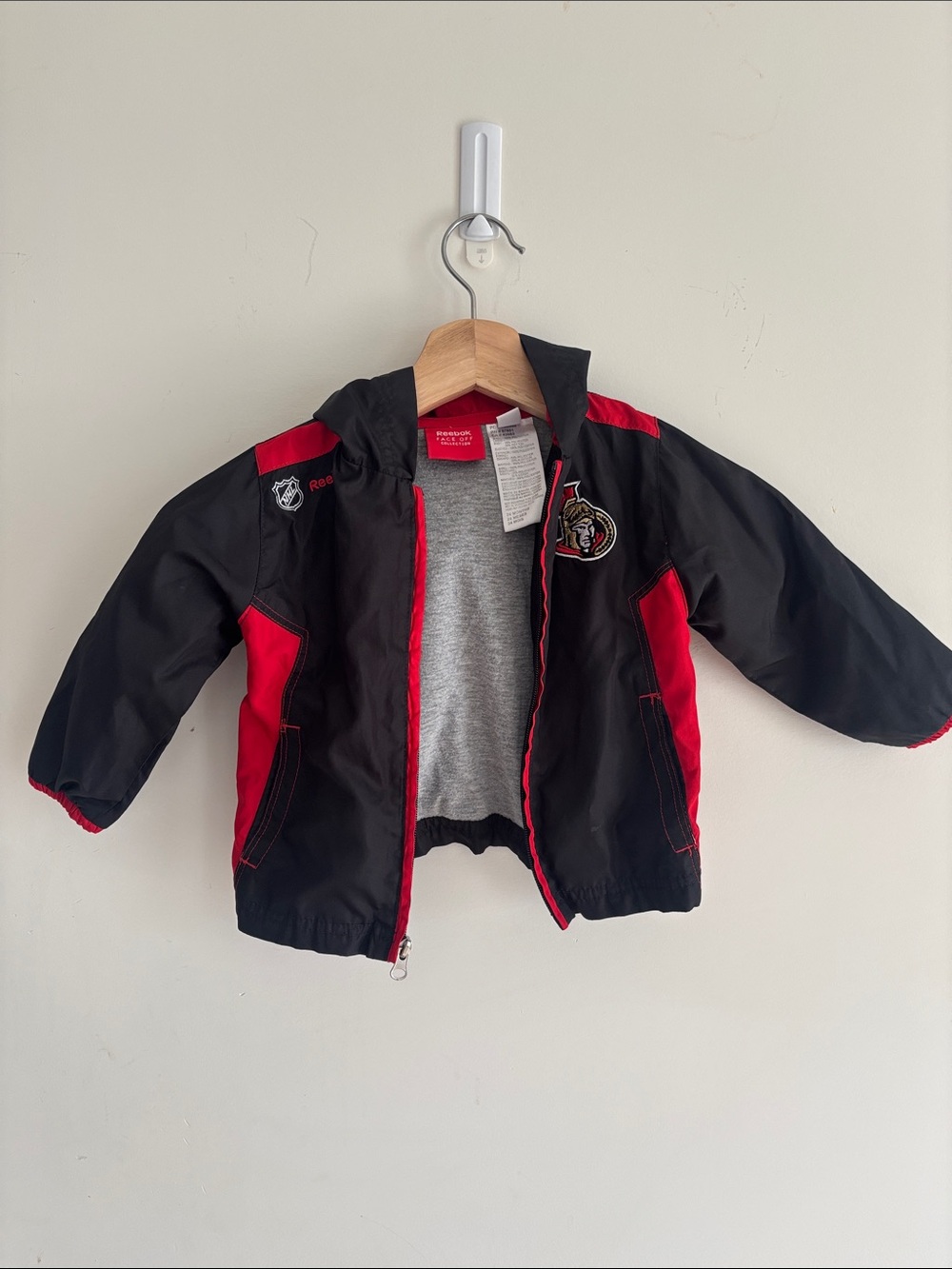 Reebok Face Off Collection Kids Ottawa Senators Jacket - Black & Red